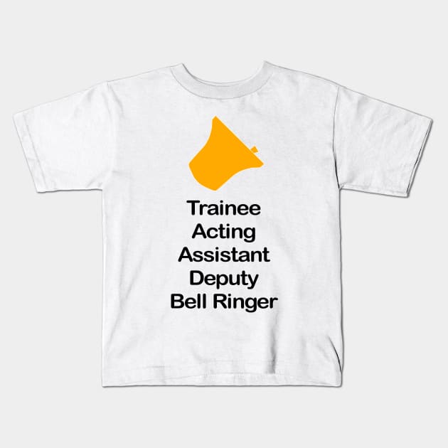 Trainee Bell Ringer (Light Background) Kids T-Shirt by Grandsire